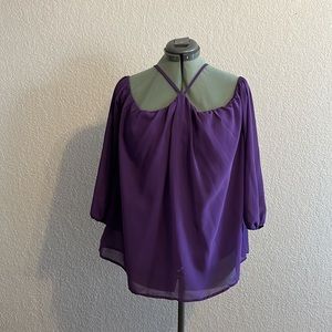 Cold shoulder blouse